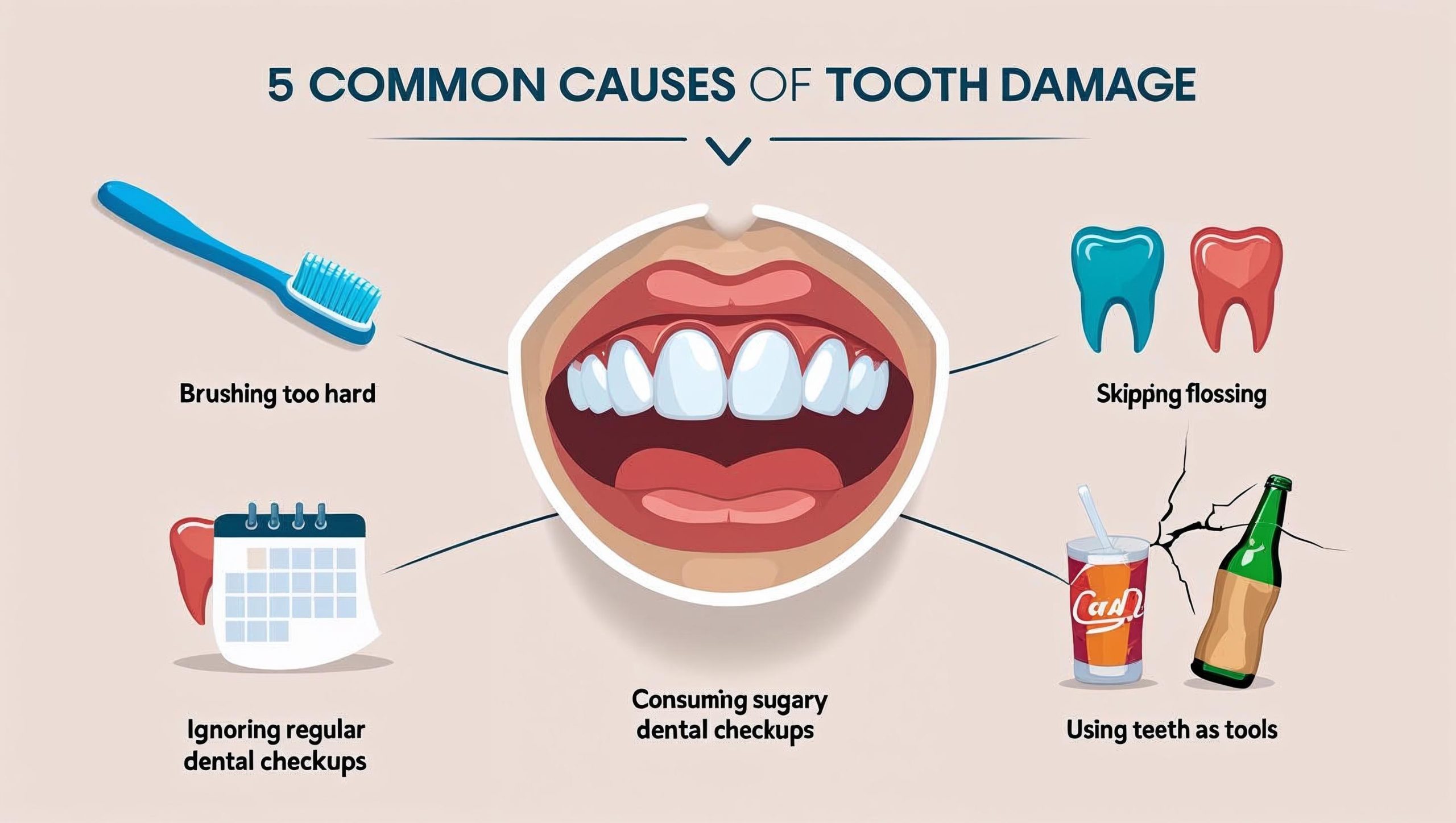 Top 5 Mistakes that are ruining your teeth
